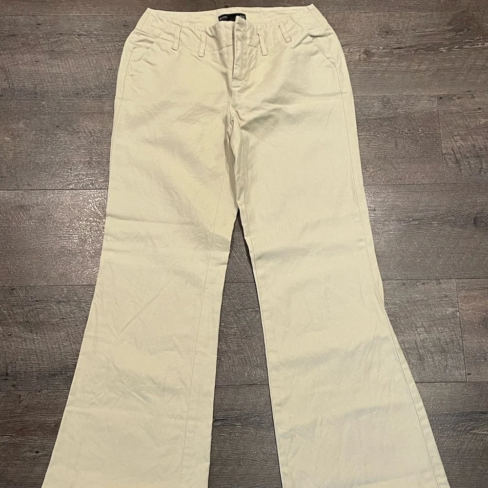 Banana Republic Khaki Color Martin Linen Blend Pants Size 0